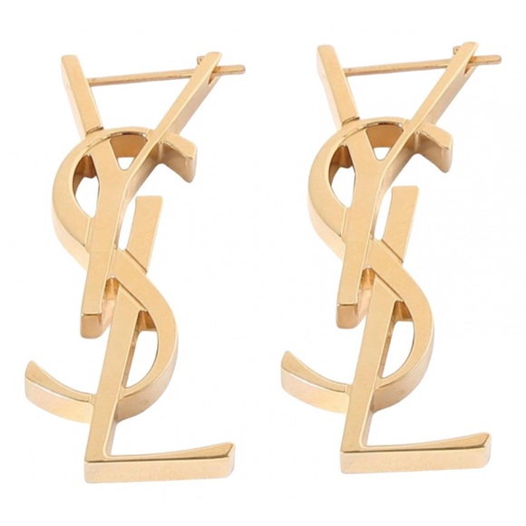 Saint Laurent Jewelry - SAINT LAURENT YSL logo earrings